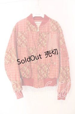 画像1: Karl Helmut / パッチワーク中綿ブルゾン  アカ O-25-11-11-073-EL-JA-IG-OS