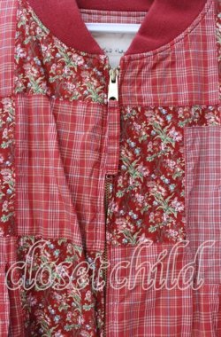 画像2: Karl Helmut / パッチワーク中綿ブルゾン  アカ O-25-11-11-073-EL-JA-IG-OS