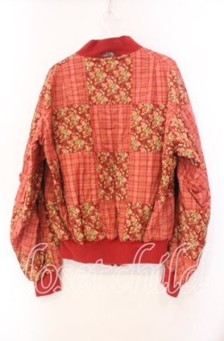 画像4: Karl Helmut / パッチワーク中綿ブルゾン  アカ O-25-11-11-073-EL-JA-IG-OS