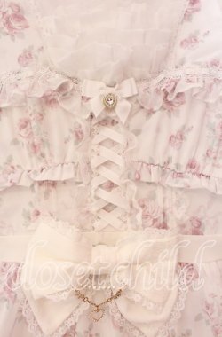 画像2: LIZ LISA / ローズリボンシフォンワンピース 0 ホワイト O-25-11-11-075-LO-OP-OW-OS