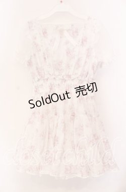 画像3: LIZ LISA / ローズリボンシフォンワンピース 0 ホワイト O-25-11-11-075-LO-OP-OW-OS