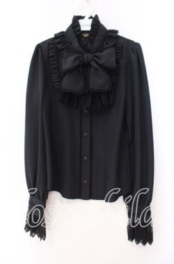 画像1: ALICE and the PIRATES / ミカエルブラウス  クロ O-25-11-11-076-PA-BL-OW-OS