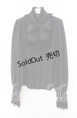 画像1: ALICE and the PIRATES / ミカエルブラウス  クロ O-25-11-11-076-PA-BL-OW-OS