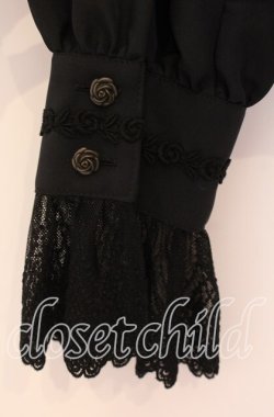 画像3: ALICE and the PIRATES / ミカエルブラウス  クロ O-25-11-11-076-PA-BL-OW-OS