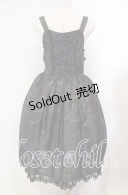 画像5: ALICE and the PIRATES / 薔薇の誓い〜愛と裏切りの輪舞曲〜柄ジャンパースカートI  ブルー×クロ O-25-11-11-005-PA-OP-IG-OS