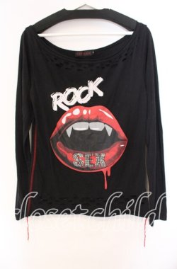 画像1: JURY BLACK / ROCKクラッシュロンT 2 ブラック O-25-11-11-077-GL-TO-OW-OS