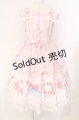 Angelic Pretty / Be My Valentineジャンパースカート  ピンク O-25-11-11-006-AP-OP-IG-OS