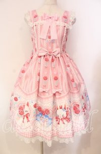 Angelic Pretty / Be My Valentineジャンパースカート  ピンク O-25-11-11-006-AP-OP-IG-OS