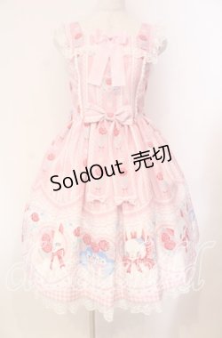 画像1: Angelic Pretty / Be My Valentineジャンパースカート  ピンク O-25-11-11-006-AP-OP-IG-OS