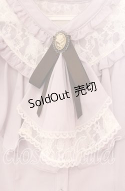 画像2: axes femme / ジャボブローチ付きフリルブラウス Ｌ ピンク O-25-11-11-080-AX-BL-IG-OS