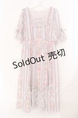 axes femme / カントリーローズワンピース  ピンク O-25-11-11-081-AX-OP-IG-ZT1113X