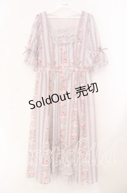 画像1: axes femme / カントリーローズワンピース  ピンク O-25-11-11-081-AX-OP-IG-ZT1113X