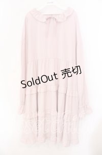 FLC / ティアードワンピース 3Ｌ ピンク O-25-11-11-082-LO-OP-IG-ZT107