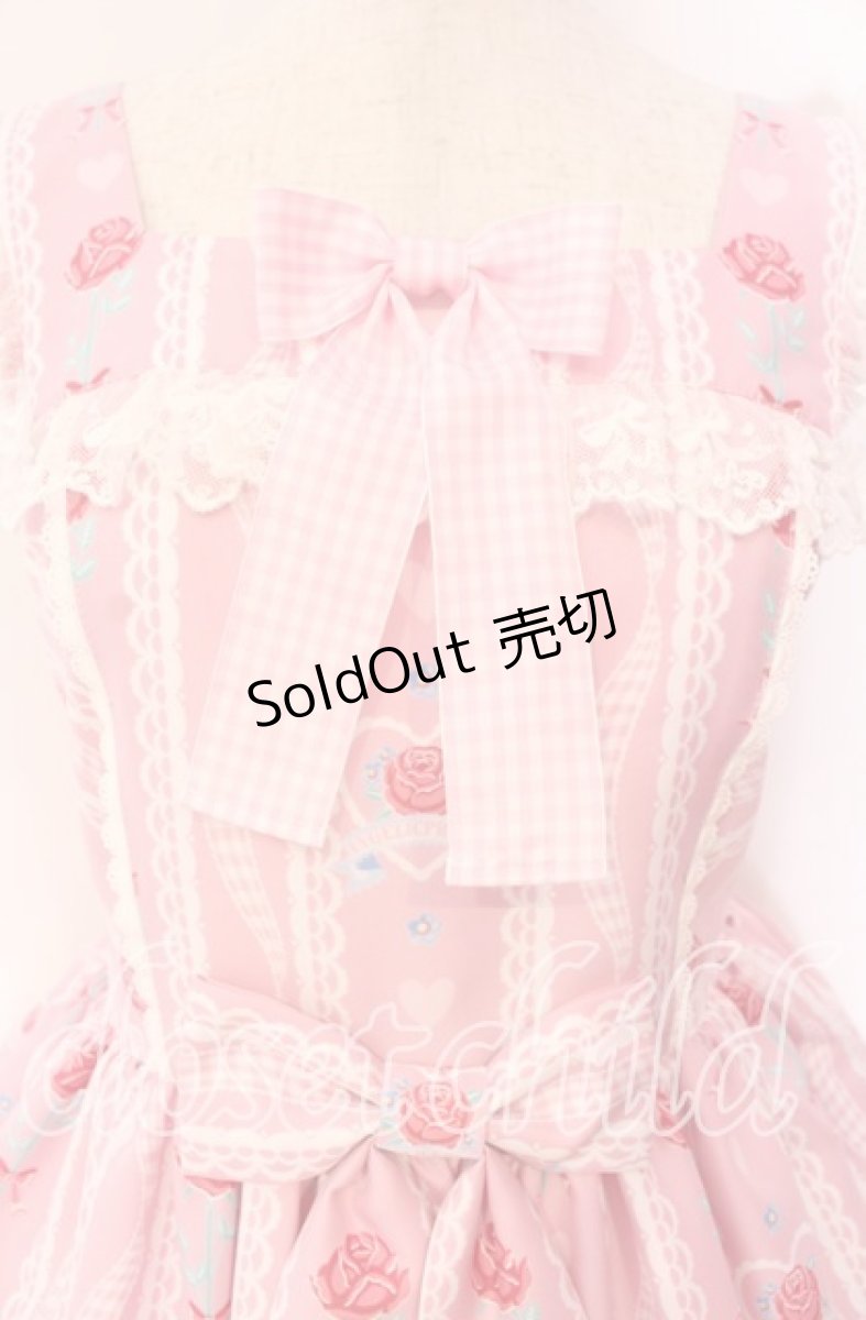 画像2: Angelic Pretty / Be My Valentineジャンパースカート  ピンク O-25-11-11-006-AP-OP-IG-OS (2)