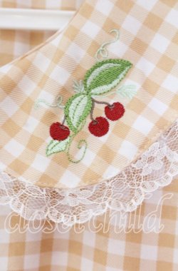 画像2: FLC / 星名桜子/ギンガムチェックワンピース LL イエロー×シロ O-25-11-11-084-LO-OP-IG-OS