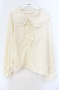 m petit by misako / AM マルエリフリルブラウス 3Ｌ 生成り O-25-11-11-085-LO-BL-IG-OS