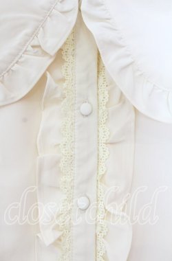 画像2: m petit by misako / AM マルエリフリルブラウス 3Ｌ 生成り O-25-11-11-085-LO-BL-IG-OS