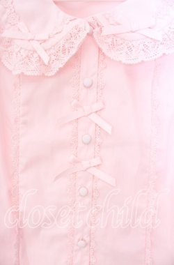 画像2: axes femme kawaii / トーションレース丸襟ブラウス Ｍ ピンク O-25-11-11-086-AX-BL-IG-OS