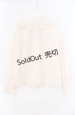 画像4: axes femme kawaii / トーションレース丸襟ブラウス Ｍ 生成り O-25-11-11-087-AX-BL-IG-OS