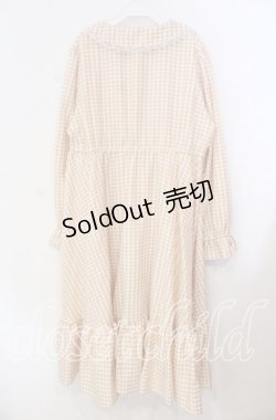 画像3: FLC / 星名桜子/ギンガムチェックワンピース 4L イエロー×シロ O-25-11-11-088-LO-OP-IG-OS