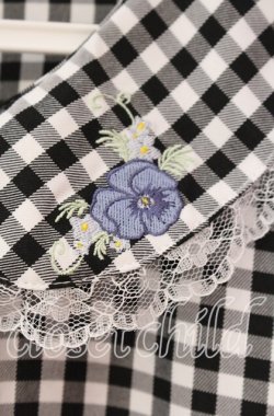 画像2: FLC / 星名桜子/ギンガムチェックワンピース 3L シロ×クロ O-25-11-11-089-LO-OP-IG-OS