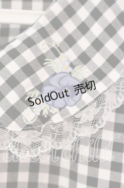 画像2: FLC / 星名桜子/ギンガムチェックワンピース 3L シロ×クロ O-25-11-11-089-LO-OP-IG-ZT1117M