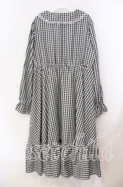 画像3: FLC / 星名桜子/ギンガムチェックワンピース 3L シロ×クロ O-25-11-11-089-LO-OP-IG-OS