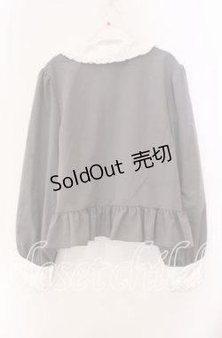 画像3: Cherirulu Chocola / MYリボンマルエリブラウス LL グレー×シロ O-25-11-11-090-LO-BL-IG-ZT263