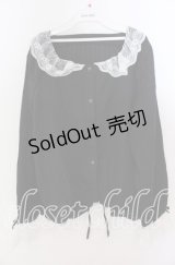 FLC / ホルターネックブラウス 4L クロ×シロ O-25-11-11-2001-LO-BL-IG-ZT1117M