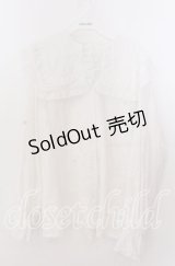 merry jenny / Wフリルオーバーブラウス  シロ O-25-11-11-2032-LO-BL-IG-OS