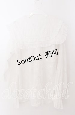 画像3: merry jenny / Wフリルオーバーブラウス  シロ O-25-11-11-2032-LO-BL-IG-OS