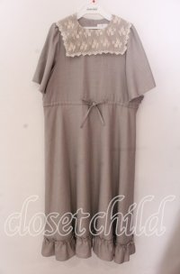 m petit by misako / レースセーラー襟ワンピース Ｓ グレー O-25-11-11-2034-LO-OP-IG-ZT239