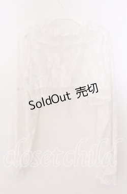 画像3: merry jenny / flowerレースシアーボレロ  シロ O-25-11-11-2035-LO-TO-IG-OS