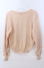 画像3: 【SALE】F&A / シアーフラワー釦UVカットニットカーディガン  サーモン O-25-11-11-2037-LO-TO-IG-ZT510 (3)
