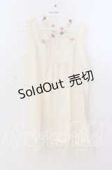 axes femme / ストラップ付ロングタンク  アイボリー O-25-11-11-2042-AX-TO-IG-OS