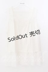 axes femme / ドットチュールタンクトップ  アイボリー O-25-11-11-2043-AX-TO-IG-OS