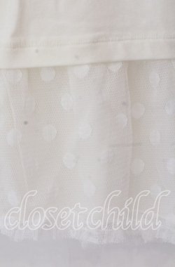 画像3: axes femme / ドットチュールタンクトップ  アイボリー O-25-11-11-2043-AX-TO-IG-OS