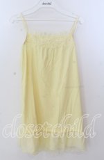 画像1: 【SALE】axes femme / フラワーレースキャミソール  イエロー O-25-11-11-2044-AX-TO-IG-ZT328 (1)