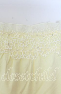 画像2: axes femme / フラワーレースキャミソール  イエロー O-25-11-11-2044-AX-TO-IG-OS