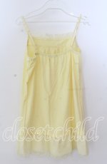 画像3: 【SALE】axes femme / フラワーレースキャミソール  イエロー O-25-11-11-2044-AX-TO-IG-ZT328 (3)