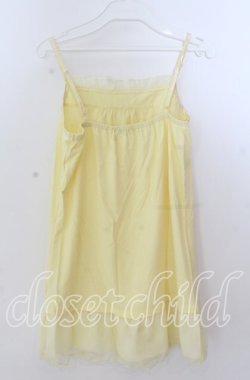 画像3: axes femme / フラワーレースキャミソール  イエロー O-25-11-11-2044-AX-TO-IG-OS