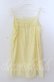 画像3: axes femme / フラワーレースキャミソール  イエロー O-25-11-11-2044-AX-TO-IG-OS (3)