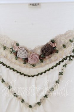 画像2: axes femme / 巻き薔薇タックタンクトップ  アイボリー O-25-11-11-2045-AX-TO-IG-OS