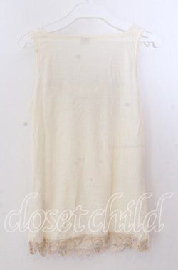 画像3: axes femme / 巻き薔薇タックタンクトップ  アイボリー O-25-11-11-2045-AX-TO-IG-OS
