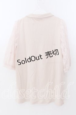 画像5: axes femme / 胸元レース使い襟付プルオーバー Ｍ ピンクベージュ O-25-11-11-2048-AX-TO-IG-OS