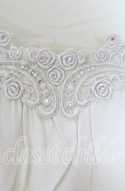 画像2: axes femme / 立体お花付きロングタンク  ライトグリーン O-25-11-11-2049-AX-TO-IG-OS