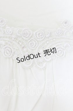 画像2: axes femme / 立体お花付きロングタンク  ライトグリーン O-25-11-11-2049-AX-TO-IG-ZT045