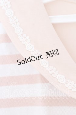 画像2: axes femme / ボーダーセーラー風tシャツ  ピンク×シロ O-25-11-11-2051-AX-TO-IG-OS