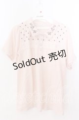 axes femme / 襟刺繍ポロシャツ  ピンク O-25-11-11-2052-AX-TO-IG-OS