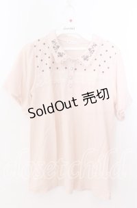 axes femme / 襟刺繍ポロシャツ  ピンク O-25-11-11-2052-AX-TO-IG-OS